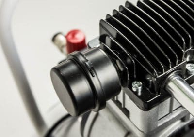 All airWin Easy Piston Compressors have a large intake filter (also metal).